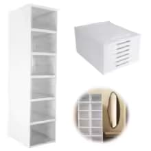 Przezroczyste, składane pudełka do przechowywania butów