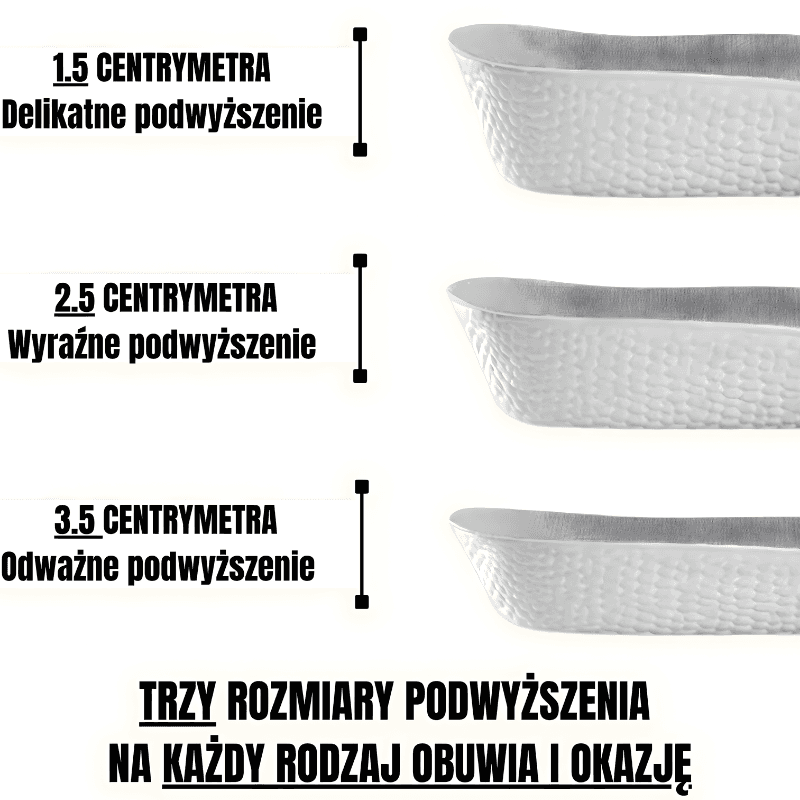 SILENTBOOST 3.0 - Dodająca wzrost wkładka ortopedyczna