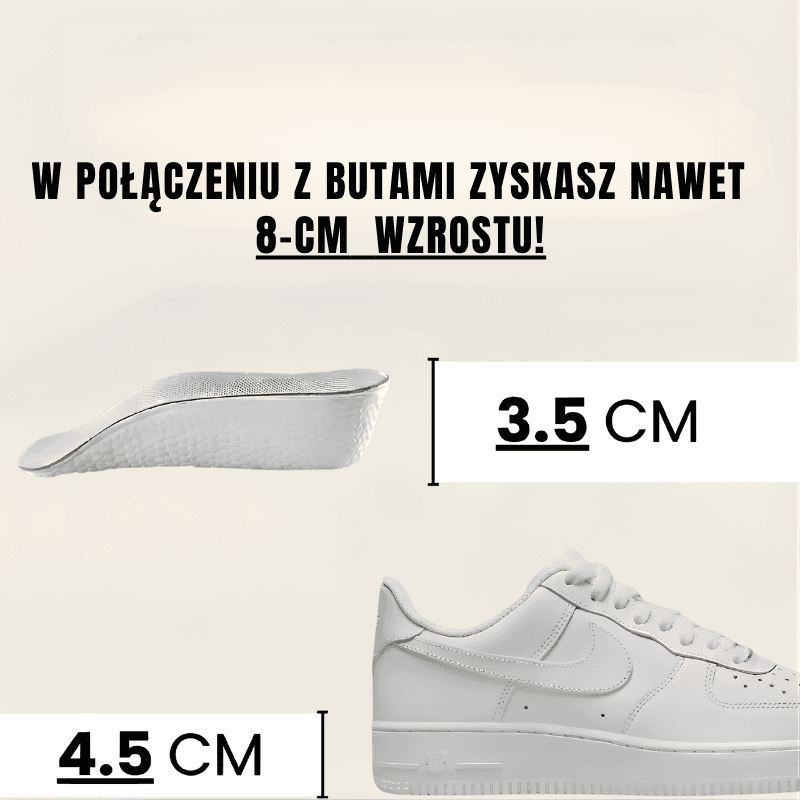 Profilowane wkładki podwyższające SilentBoost 3.0