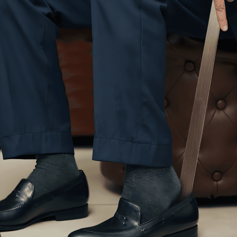 Drewniana łyżka do butów na magnes