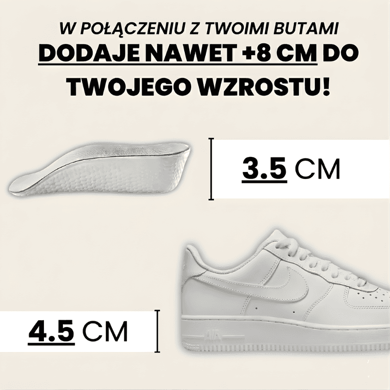 SILENTBOOST 3.0 - Dodająca wzrost wkładka ortopedyczna