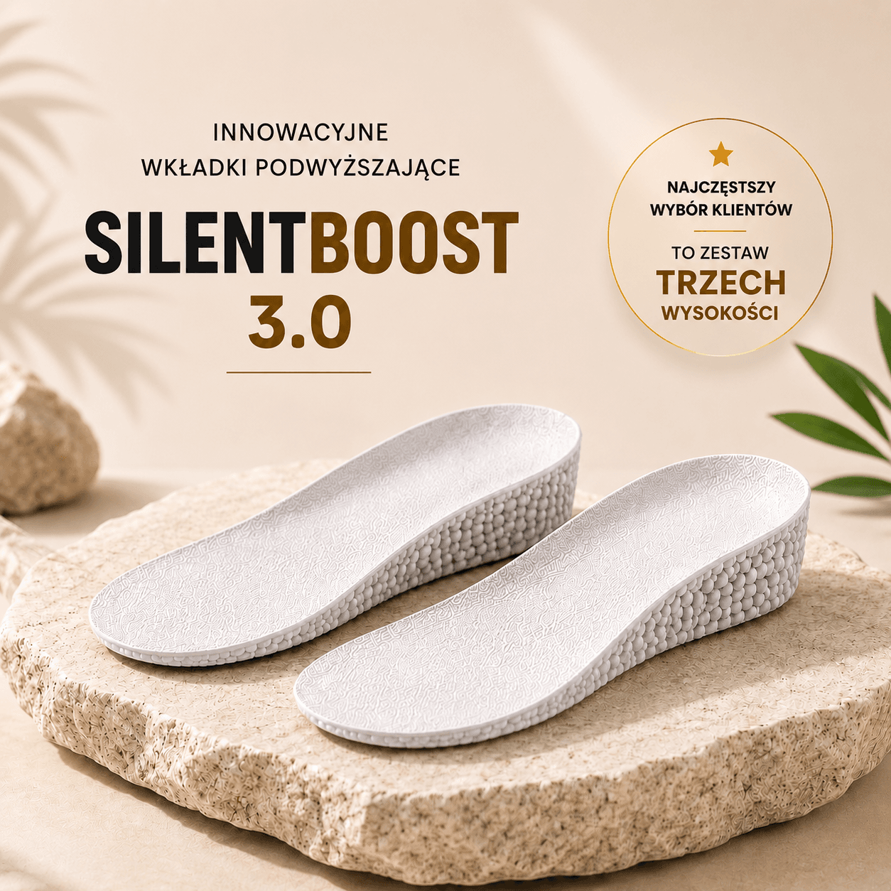 Podwyższające wkładki do butów - SILENTBOOST 3.0
